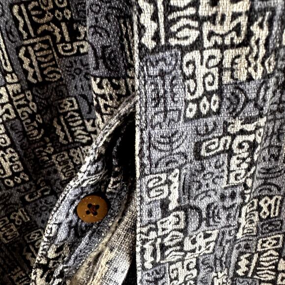 Northcrest Hawaiian Shirt Button Down Short Sleeve Collared 100% Cotton Blue XL - Picture 3 of 5